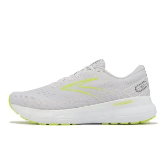 Brooks Men's White Nightlife Glycerin 20 Road 1103821D135 Running Shoes Sz 10D